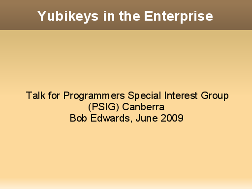 Yubikeys in the Enterprise